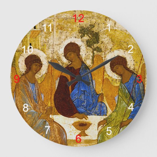 Andrei Rublev , “ Holy Trinity ” ラージ壁時計 (正面)