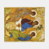 Andrei Rublev, icon of the Trinity フリースブランケット (正面(横))