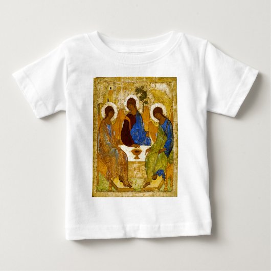 Andrei Rublev, icon of the Trinity ベビーTシャツ (正面)