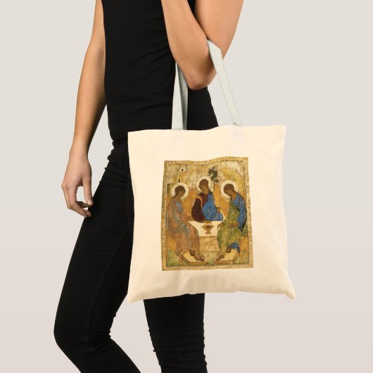 Andrei Rublev Iconic Trinity Angels Abraham Bible トートバッグ (正面(商品))