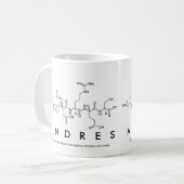 Andresのペプチッド名前のマグ コーヒーマグカップ (正面左)
