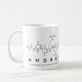 Andresのペプチッド名前のマグ コーヒーマグカップ (左)