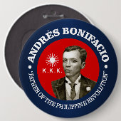 Andres Bonifacio 缶バッジ (正面&裏面)