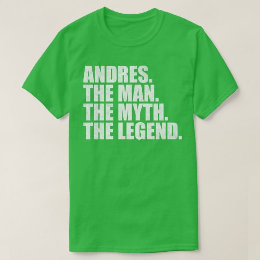AndresAndres名Andres与え名 Tシャツ (デザイン正面)