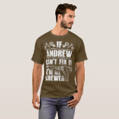 ANDREWギフト名修正It誕生日おもしろいパパアイディア Tシャツ (正面フル)