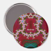 ANDREW ~白、緑、赤のクリスマスの色合い~ マグネット (正面/裏面)