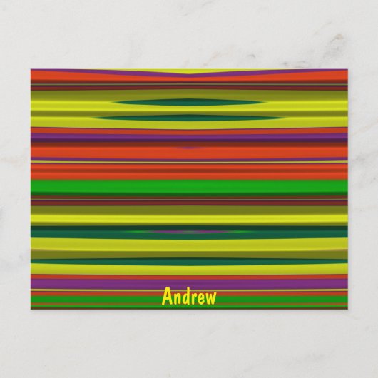 ANDREW ～3Dデザインパターン～クリスマスカラー～ ポストカード (正面)