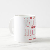 Andrew Benintendi彼はホームマグカップから働くことができる コーヒーマグカップ (正面左)