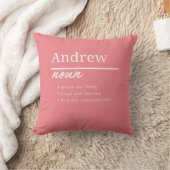 Andrew、Boy パーソナライズされた Name Definition クッション (ブランケット)
