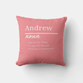 Andrew、Boy パーソナライズされた Name Definition クッション (正面)