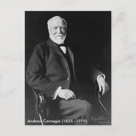 Andrew Carnegieはがき ポストカード (正面)