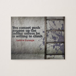 Andrew Carnegie感動的引用文「Push up」 ジグソーパズル