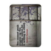 Andrew Carnegie感動的引用文「Push up」 マグネット (縦)