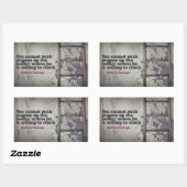 Andrew Carnegie感動的引用文「Push up」 長方形シール (シート)