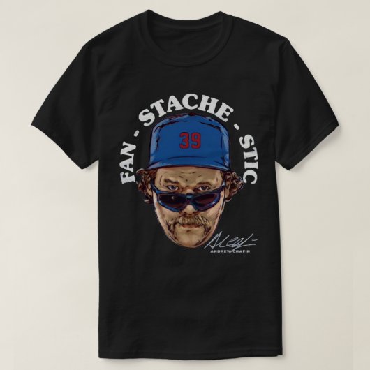 Andrew Chafinファンのスティーストstache ststachs staststic Tシャツ (デザイン正面)