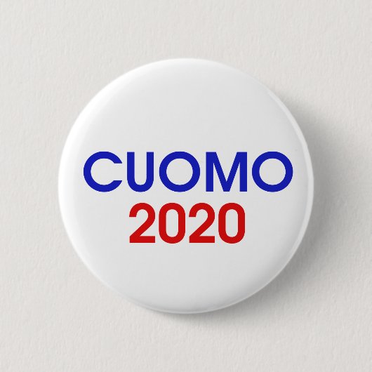 Andrew Cuomo 2020大統領用ボタン 缶バッジ (正面)