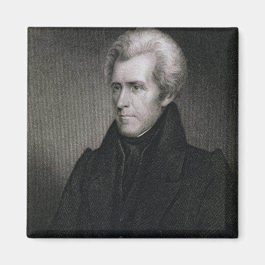Andrew Jackson版木、銅版、版画 マグネット (正面)
