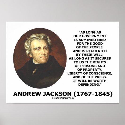 Andrew Jackson Government People Will Defending ポスター (正面)