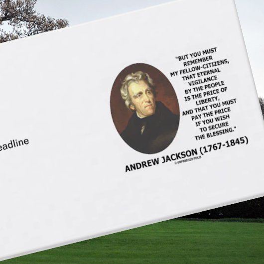 Andrew Jackson Price Of Liberty Price Secure引用文 名刺