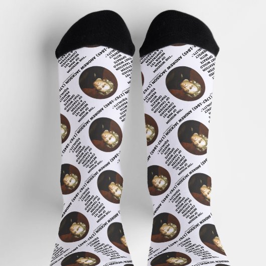 Andrew Jackson Wisdom Contrive課税の平等 ソックス (上部)