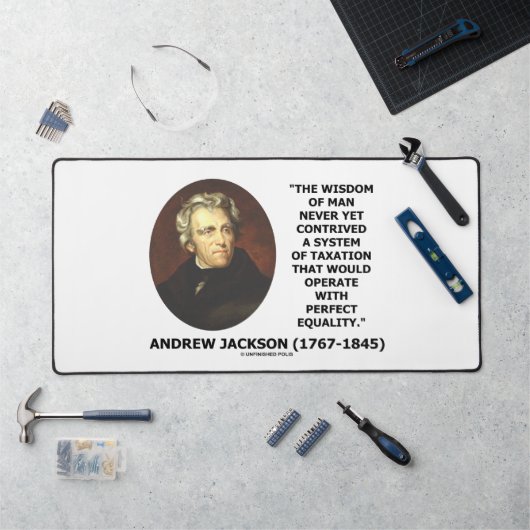 Andrew Jackson Wisdom Contrive課税の平等 デスクマット (ワークステーション)