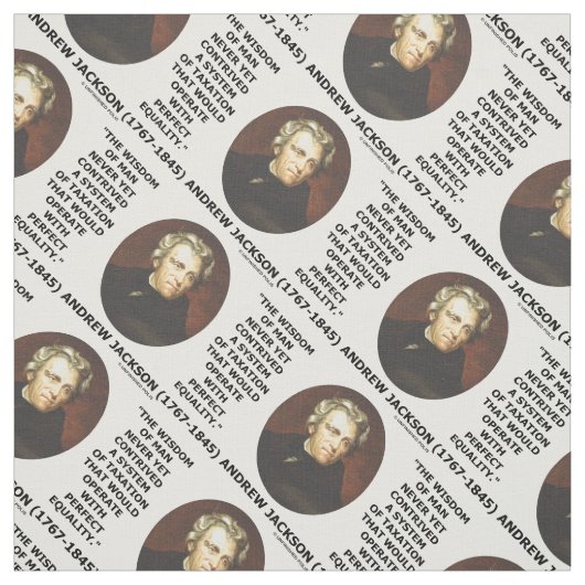 Andrew Jackson Wisdom Contrive課税の平等 ファブリック (見本)