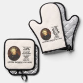 Andrew Jackson Wisdom Contrive課税の平等 鍋つかみ&鍋敷きセット (正面/裏面)