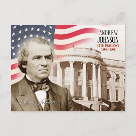 Andrew Johnson – 米国第17代大統領 ポストカード (正面)