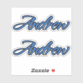 Andrew Name blue Aufkleber Sticker Stickerset シール (シート)