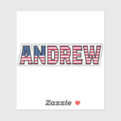 Andrew Name Vorname USA Sticker Stickerset シール (シート)