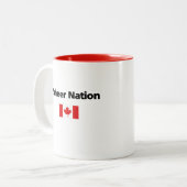 Andrew Scheer Nation保守的カナダ国旗 ツートーンマグカップ (正面左)