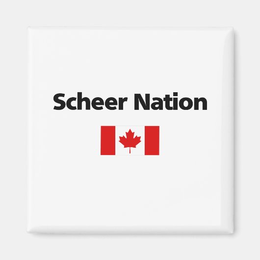 Andrew Scheer Nation保守的カナダ国旗 マグネット (正面)