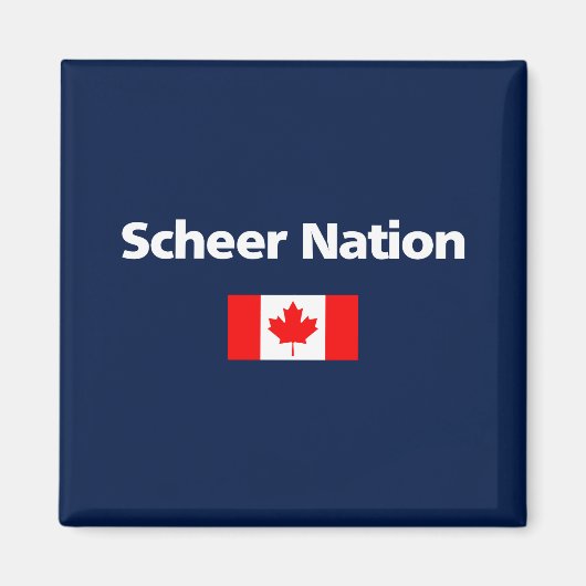 Andrew Scheer Nation Conservative Canada Flag Dark マグネット (正面)
