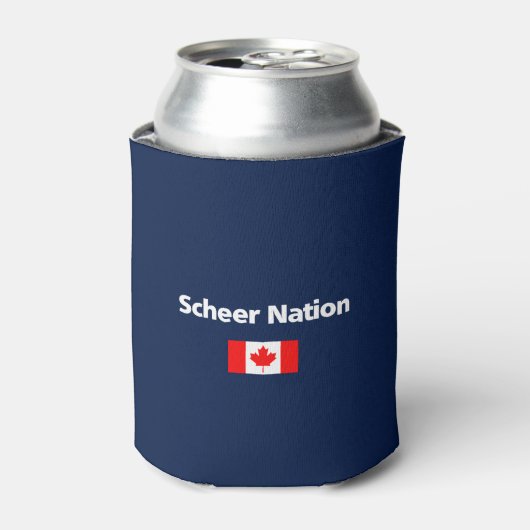 Andrew Scheer Nation Conservative Canada Flag Dark 缶クーラー (缶正面)
