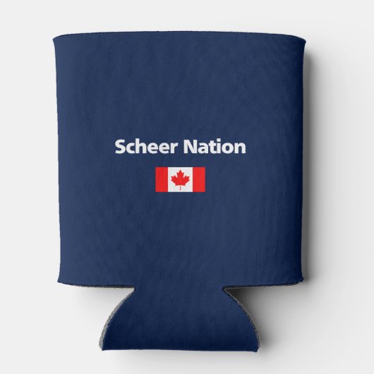 Andrew Scheer Nation Conservative Canada Flag Dark 缶クーラー (裏面)