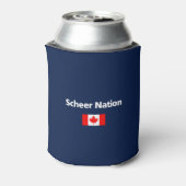 Andrew Scheer Nation Conservative Canada Flag Dark 缶クーラー (缶裏面)