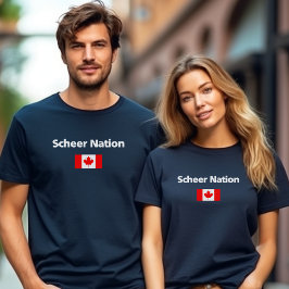 Andrew Scheer Nation Conservative Canada Flag Dark Tシャツ