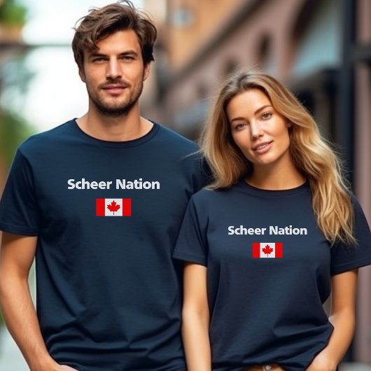 Andrew Scheer Nation Conservative Canada Flag Dark Tシャツ