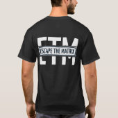 Andrew Tateがマトリックスをエスケープする Tシャツ (裏面)