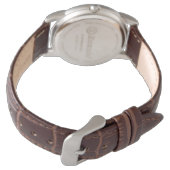 Andrew Tate Classic Brown Leather Watch 腕時計 (裏面)