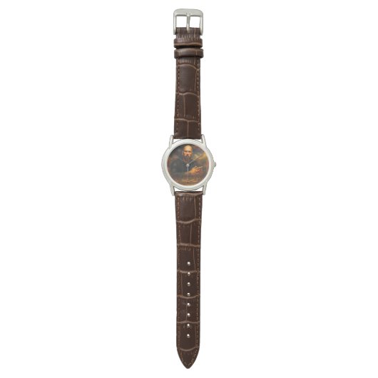Andrew Tate Classic Brown Leather Watch 腕時計 (フラット)