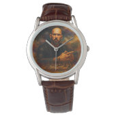 Andrew Tate Classic Brown Leather Watch 腕時計 (正面)