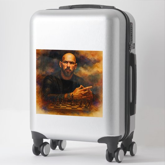 Andrew Tate Custom-Cut Vinyl Sticker シール (スーツケース)