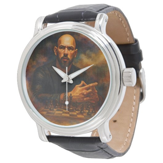 Andrew Tate Leather Watch 腕時計 (アングル)