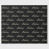 Andrew Vorname Name edles Geschenkpapier Papier ラッピングペーパー (フラット)