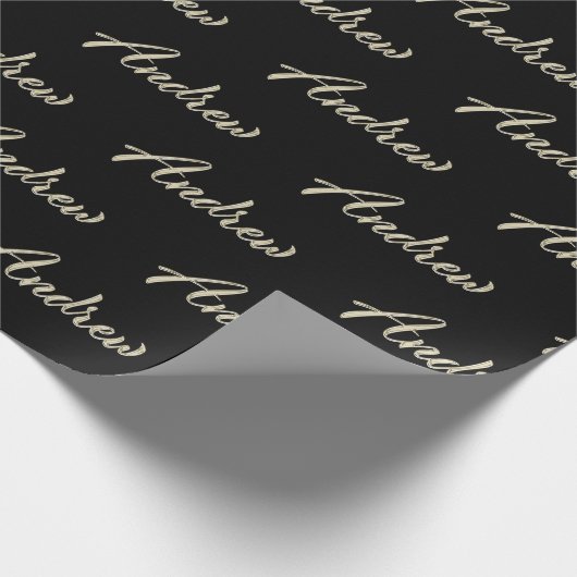 Andrew Vorname Name edles Geschenkpapier Papier ラッピングペーパー (角)