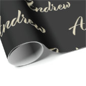 Andrew Vorname Name edles Geschenkpapier Papier ラッピングペーパー (ロールコーナー)