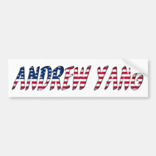 Andrew Yang民主党候補2020大統領の年 バンパーステッカー
