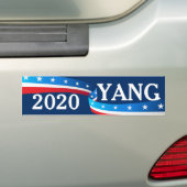 Andrew Yang 2020社長 バンパーステッカー (車上)