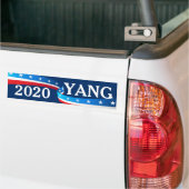 Andrew Yang 2020社長 バンパーステッカー (トラック上)
